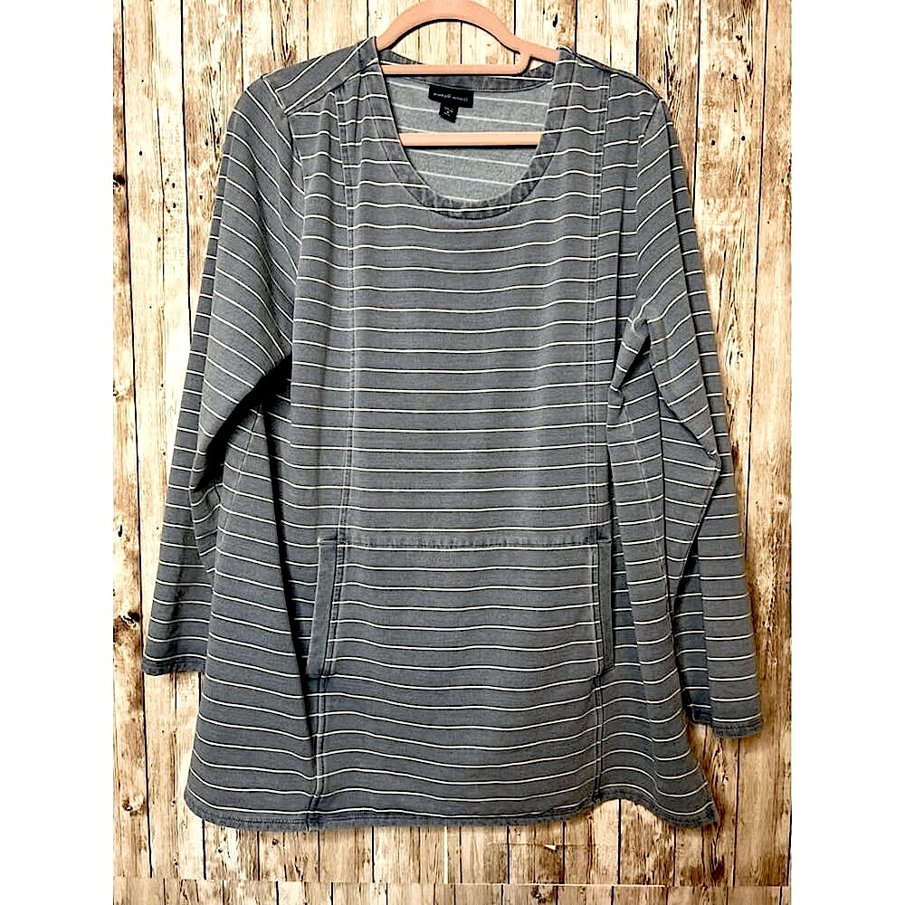 PURE JILL PJ French Terrycloth Tunic